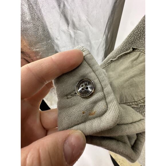 Free People Medium Womens Ruby Oversized Shirt Jacket Button Up Long Sleeve CLT - Picture 5 of 11